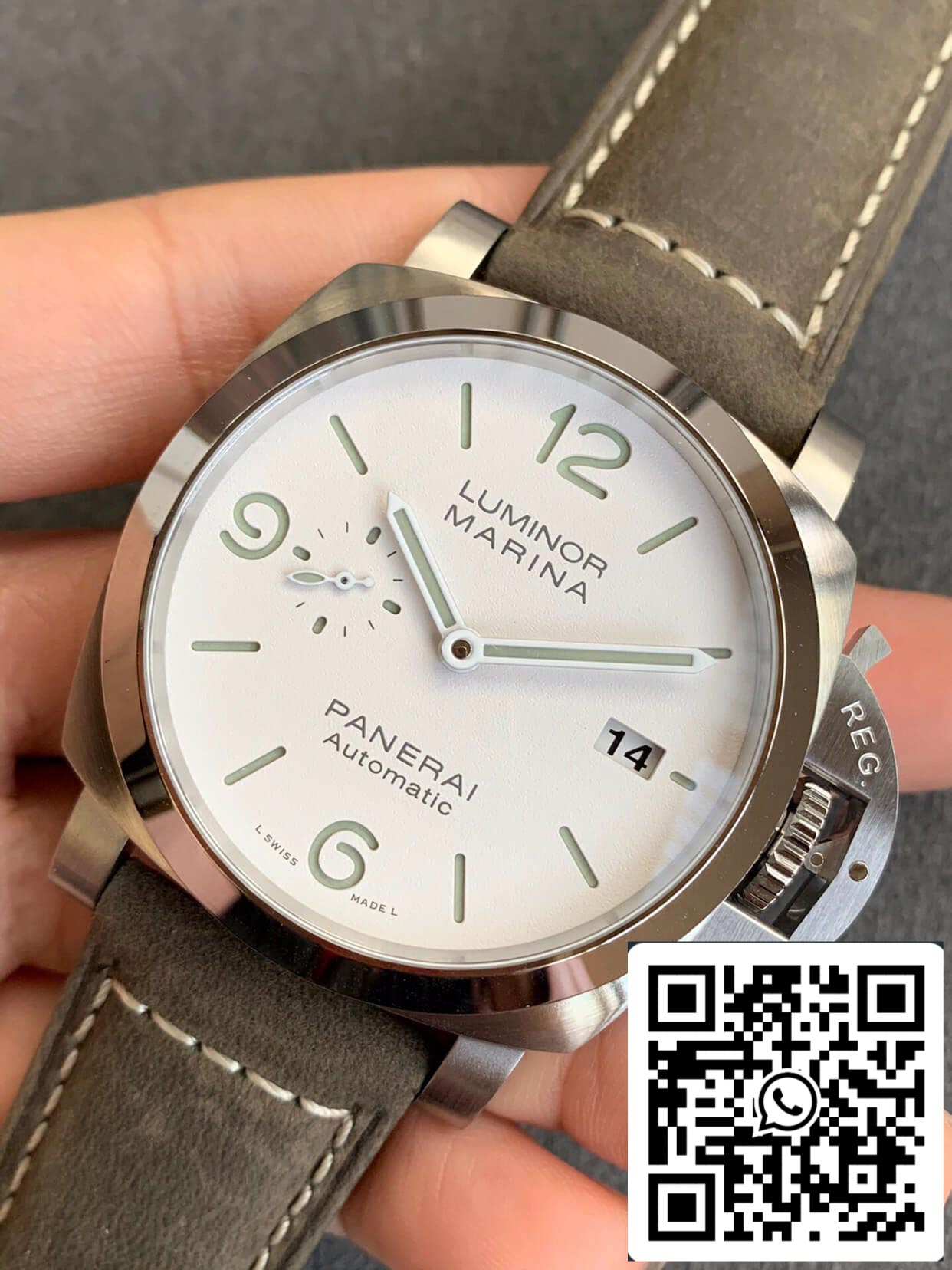 Panerai Luminor PAM01314 1:1 edizione migliore VS Fabbrica quadrante bianco