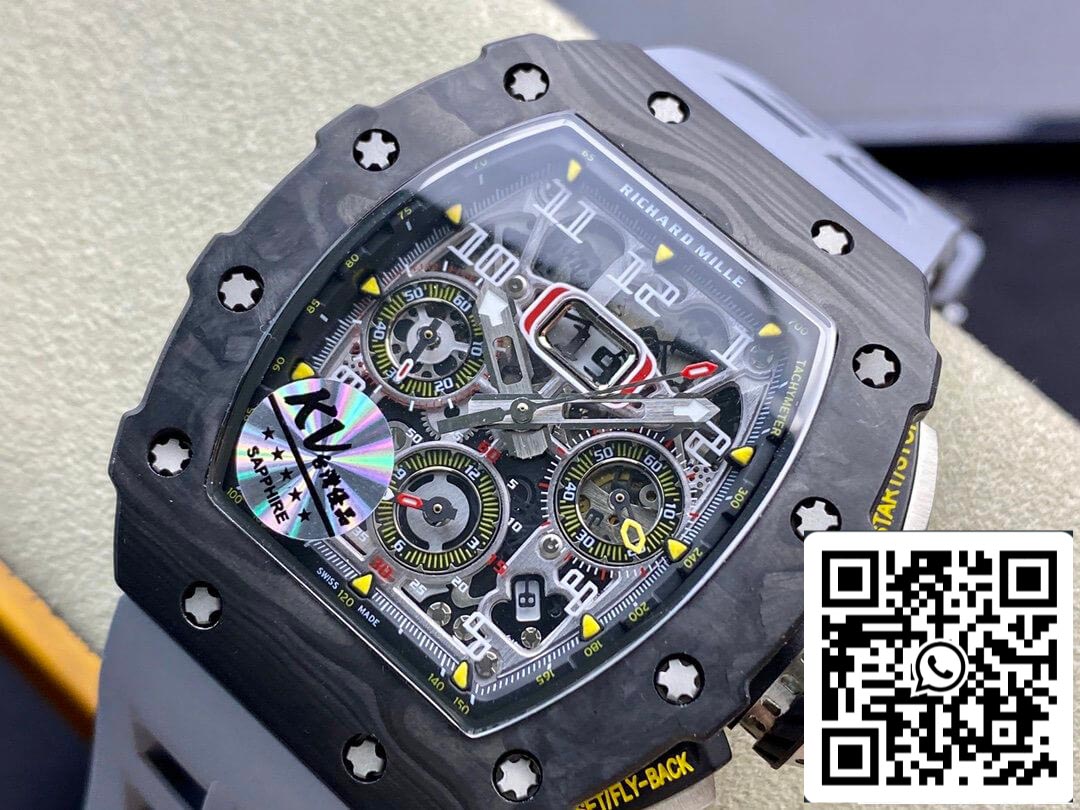 Richard Mille RM-011 1:1 Best Edition KV Fabbrica Forged Carbon Case