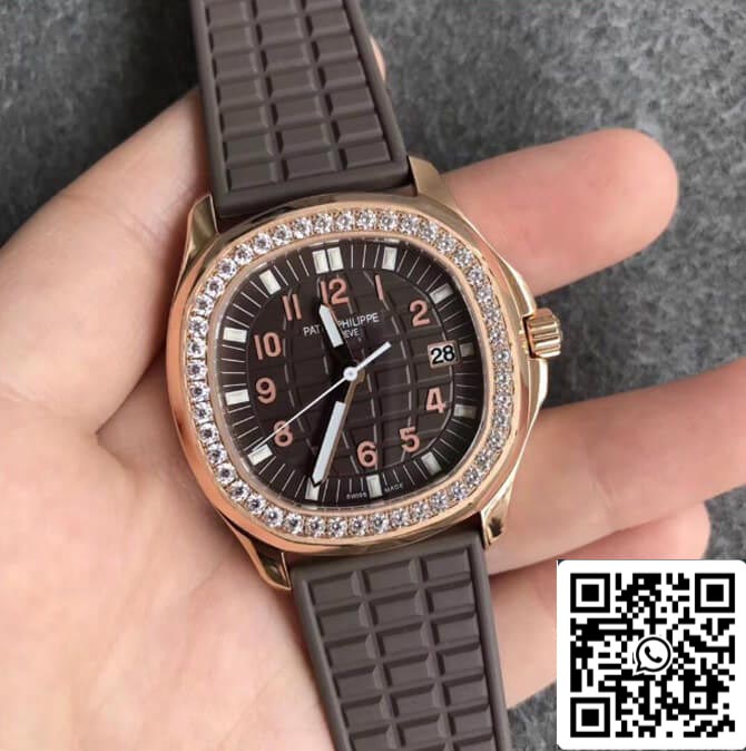 Patek Philippe Aquanaut 5068R-001 1:1 Mejor Edición PPF Fabbrica Oro Rosa Esfera Marrón