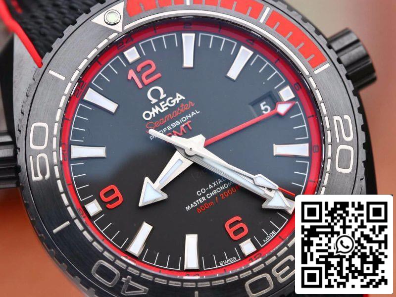 Omega Seamaster Planet Ocean 215.92.46.22.01.003 VS Fabbrica 1:1 edizione melhor Swiss ETA8906 Nero Nylon cinturino