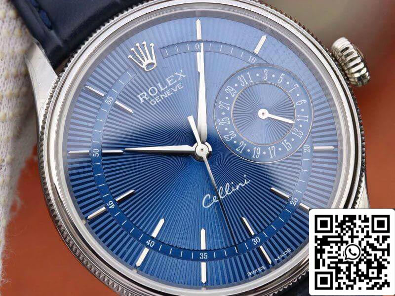 Rolex Celini 50515 MKS Fabbrica Mechanical Watches 1:1 Best Edition Swiss ETA2836 Black Leather cinturino