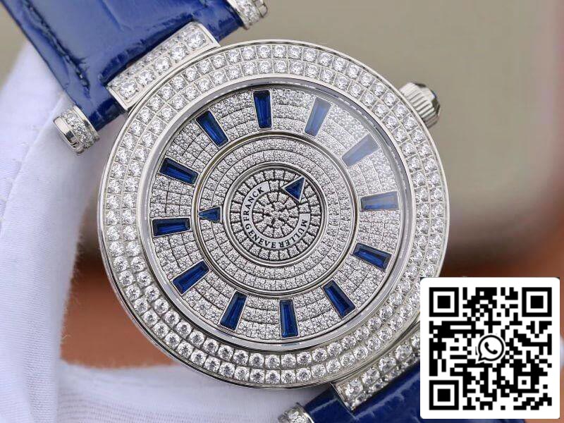Franck Muller Bianco Oro Double Mystery DM42D2RCD GS Fabbrica 1:1 edizione migliore Diamond Watch Swiss FM.800