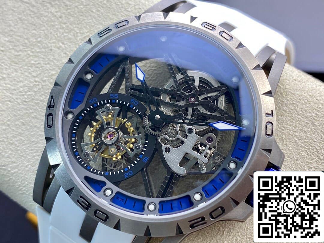Roger Dubuis Excalibur RDDBEX0479 1:1 edizione migliore BBR Fabbrica Tourbillon Gomma cinturino
