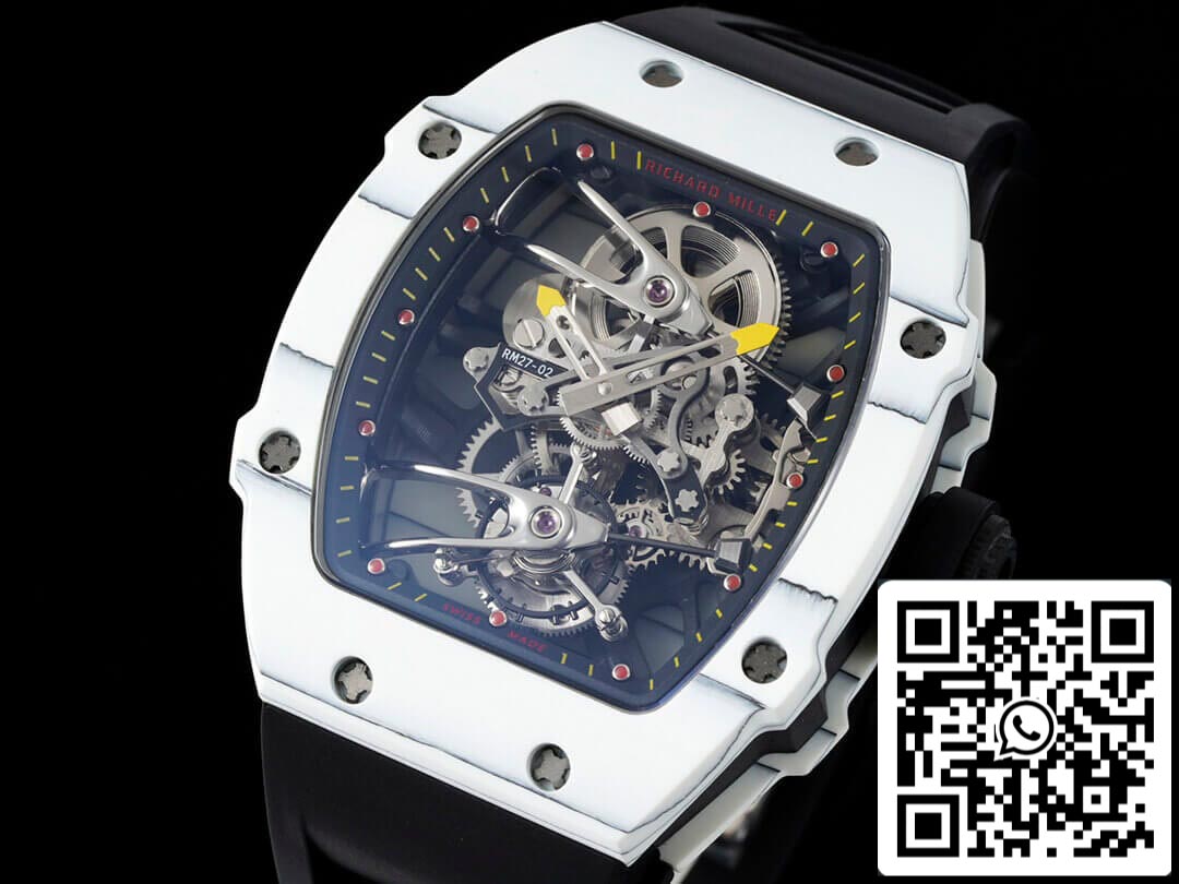 Richard Mille RM27-02 Rafael Nadal Tourbillon 1:1 Best Edition RM Fabbrica Black Rubber cinturino