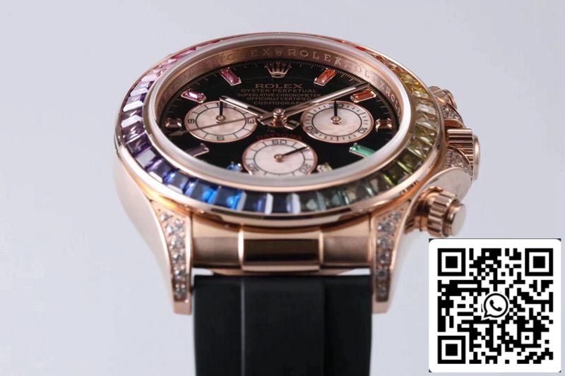 Rolex Daytona 116595RBOW 1:1 edición migliore BL Fabbrica Rosa Oro Swiss ETA4130