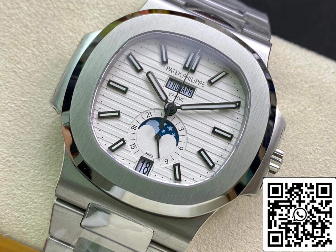 Patek Philippe Nautilus 5726/1A-010 1:1 Best Edition PPF Fabbrica White Dial