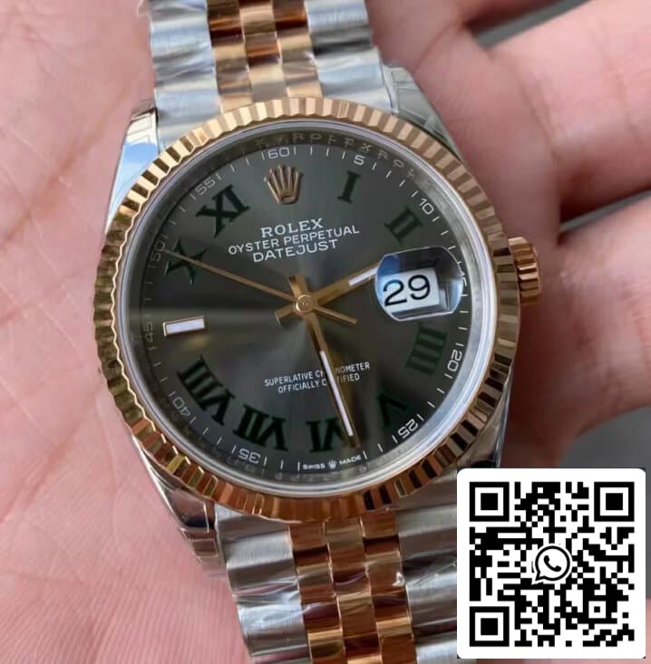 Rolex Datejust M126231-0029 36MM 1:1 edizione migliore VS Fabbrica Gray quadrante