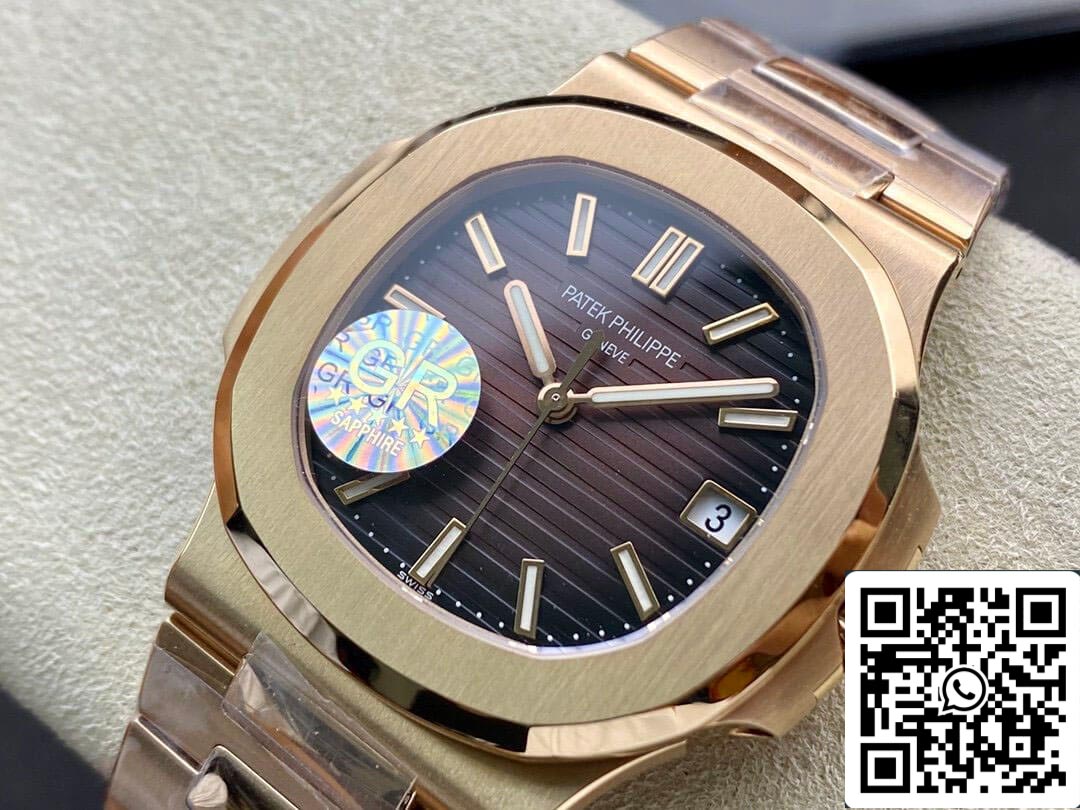 Patek Philippe Nautilus 5711/1R-001 1:1 edizione migliore GR Fabbrica V2 Brown Gradient quadrante