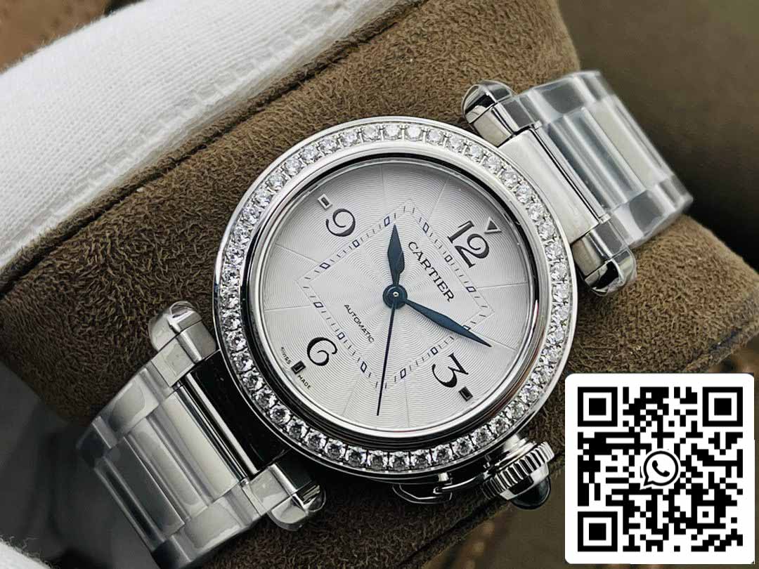 Cartier Pasha 35MM 1:1 edizione migliore BV Fabbrica Diamond lunetta