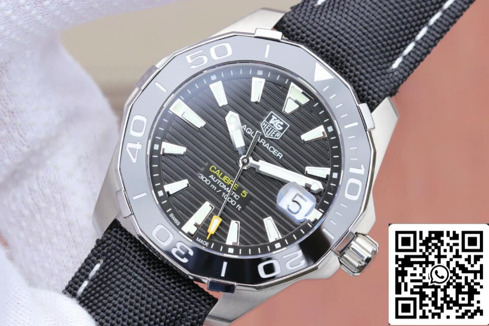 Tag Heuer Aquaracer 300M WAY211A.FC6362 1:1 Best Edition V6 Fabbrica Black Dial