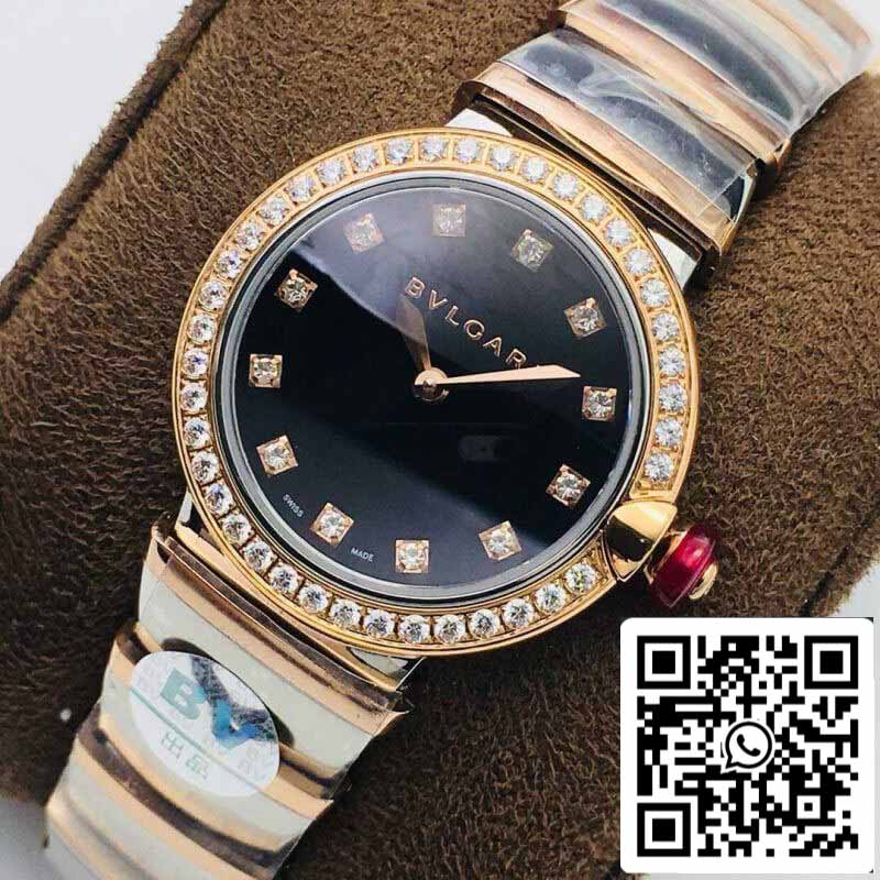 Bvlgari LVCEA 1:1 edição melhor BV Fabbrica quadrante preto