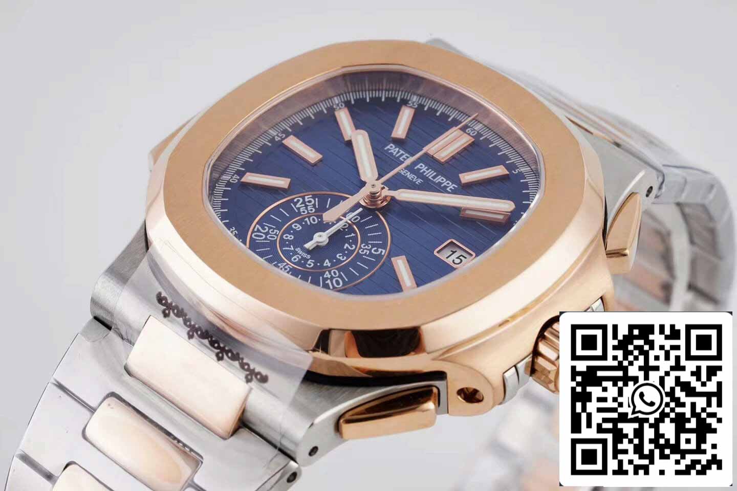 Patek Philippe Nautilus 5980/1AR-001 1:1 edição melhor 3K Fabbrica V2 quadrante azul