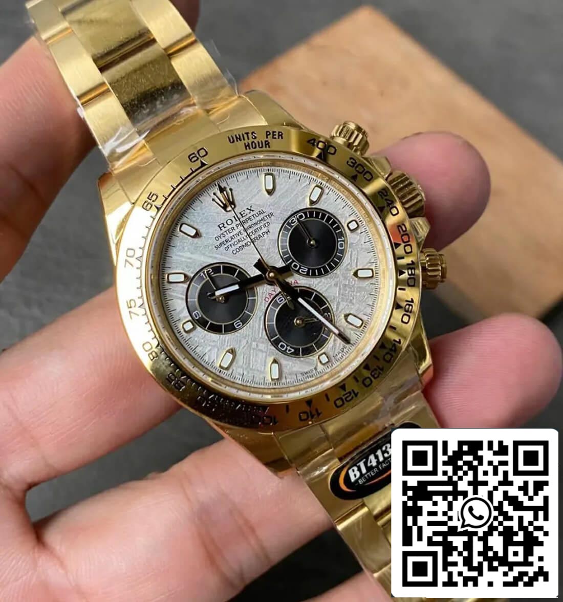 Rolex Daytona M116508-0015 1:1 edizione migliore BT Fabbrica quadrante in meteorite
