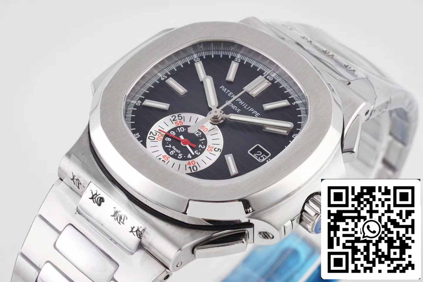 Patek Philippe Nautilus 5980/1A-014 1:1 edizione migliore 3K Fabbrica V2 quadrante nero
