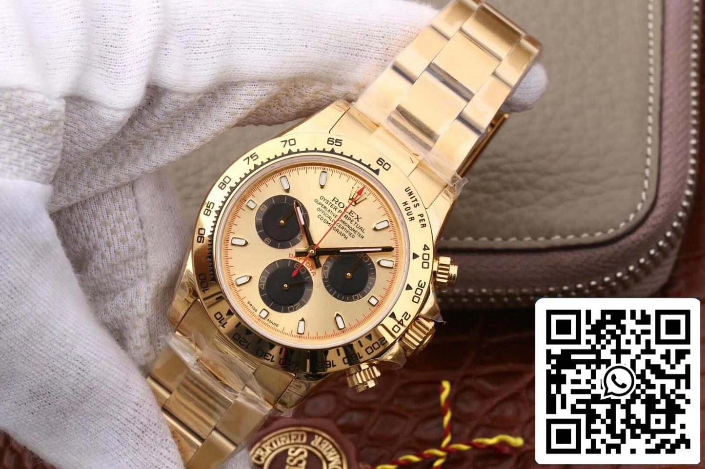 Rolex Daytona 116508 1:1 edizione melhor JH Fabbrica Cronógrafo Amarelo Ouro Preto