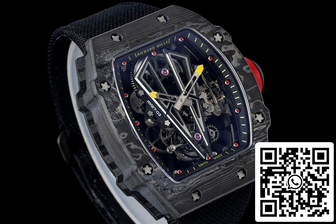 Richard Mille RM27-03 Rafael Nadal Tourbillon 1:1 Best Edition RM Fabbrica Skeleton Dial