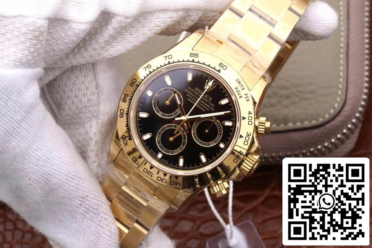Rolex Daytona Cosmograph M116508-0004 1:1 edição melhor JH Fabbrica mostrador preto