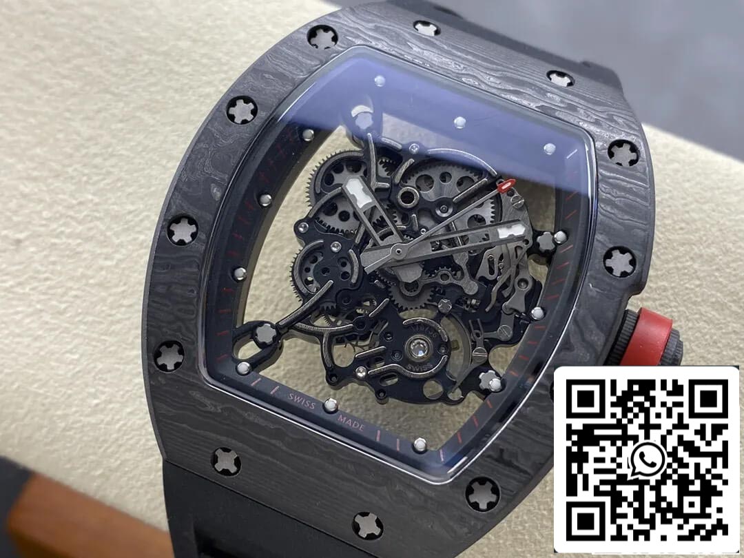Richard Mille RM-055 1:1 edizione migliore BBR Fabbrica fibra di carbonio Nero Cassa