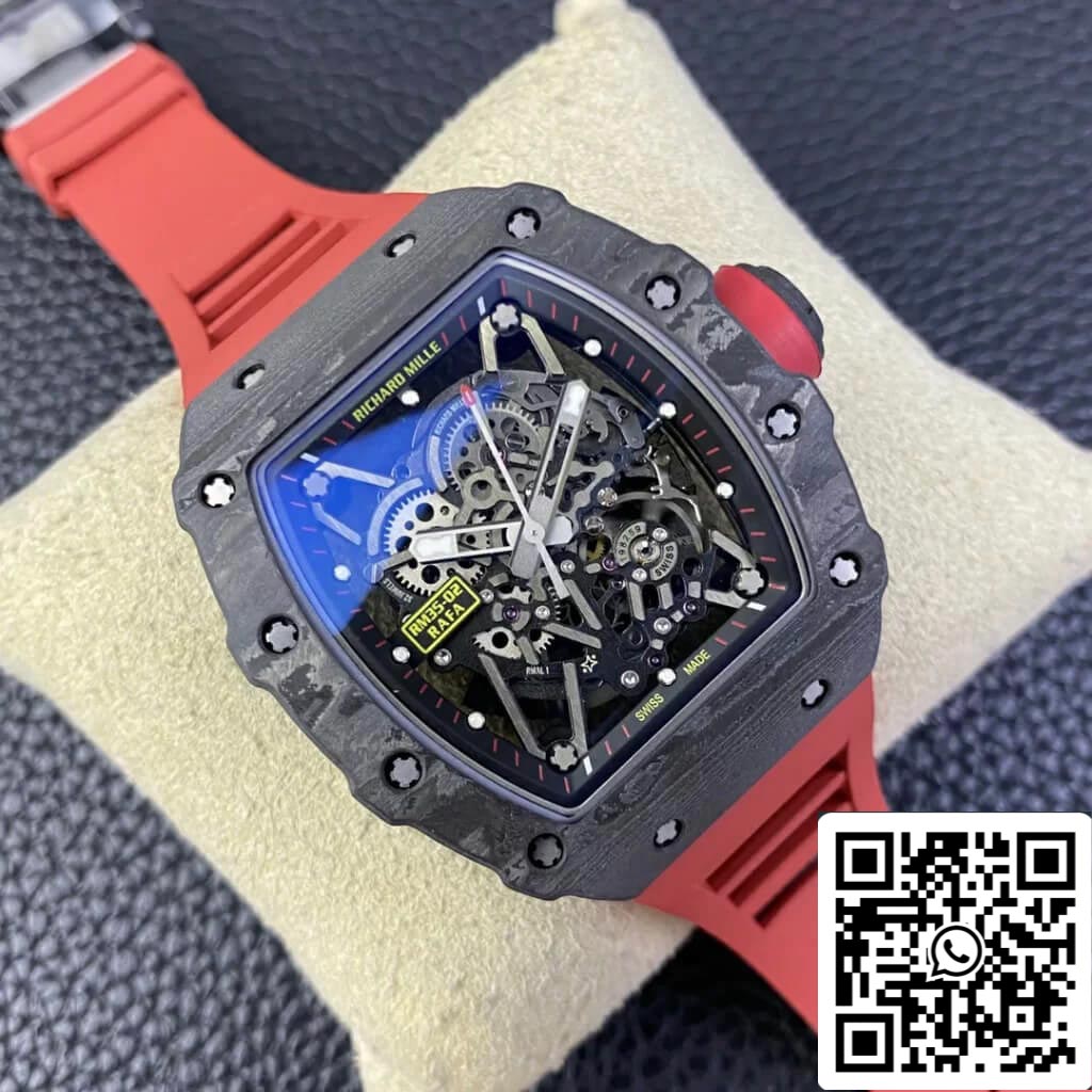 Richard Mille RM35-02 1:1 Best Edition T+ Fabbrica Carbon Fiber Skeleton Dial