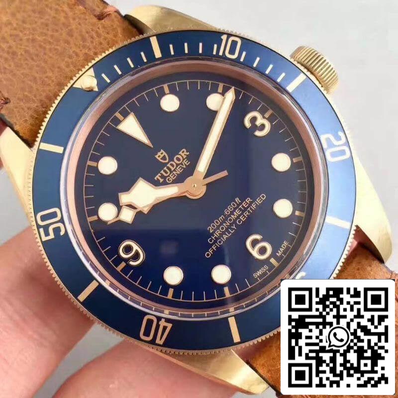 Tudor Heritage Black Bay M79250BM ZF Fabbrica 1:1 Best Edition Swiss ETA2824-2 Superlumed Dome-shaped Blue Dial