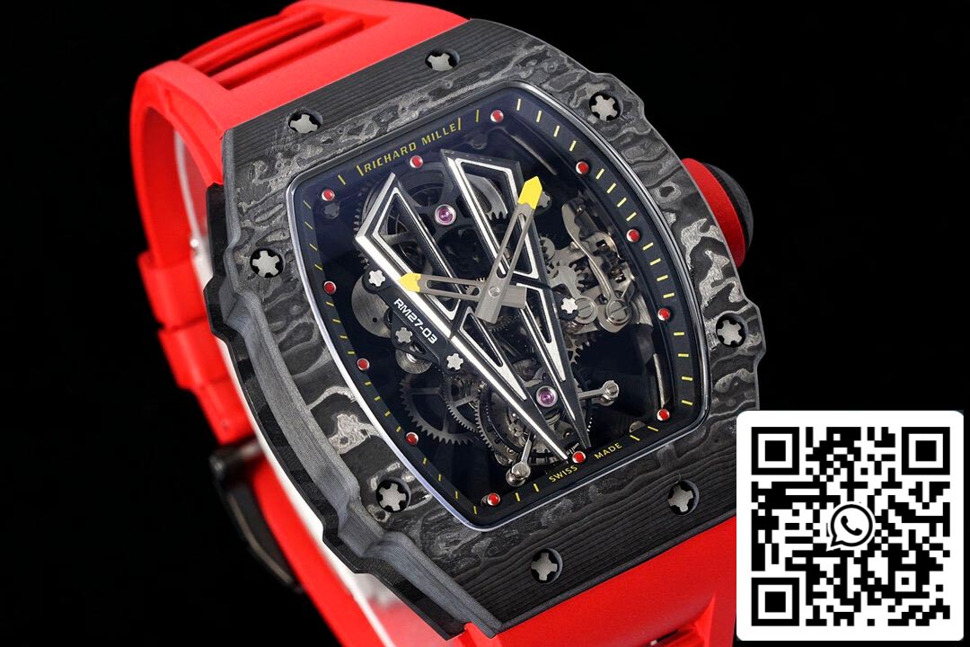 Richard Mille RM27-03 Rafael Nadal Tourbillon 1:1 Best Edition RM Fabbrica Red Rubber cinturino