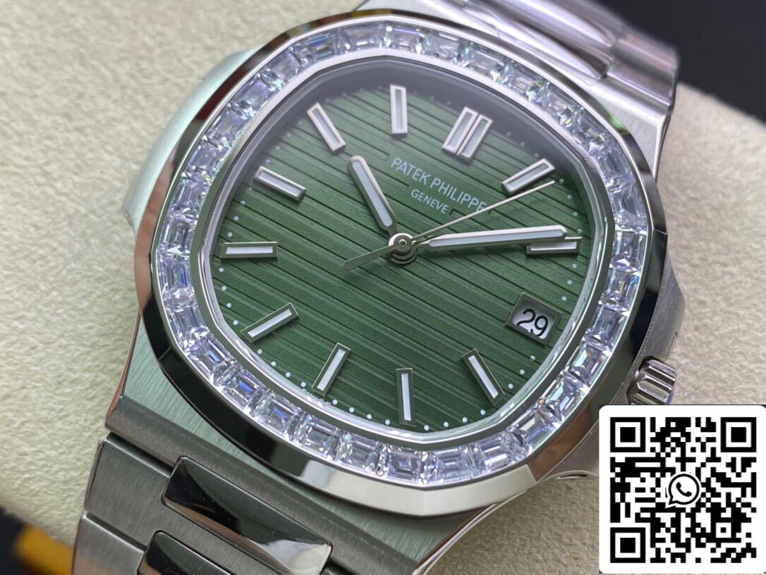 Patek Philippe Nautilus 5711/1300A-001 1:1 edizione migliore 3K Fabbrica quadrante verde