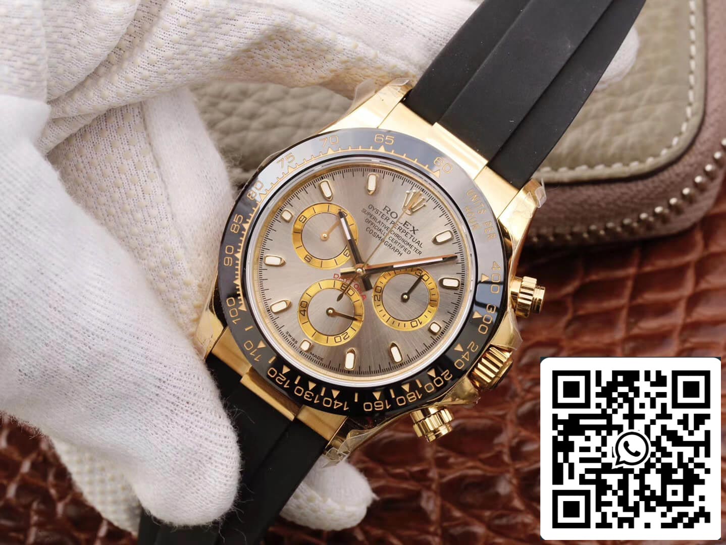 Rolex Daytona Cosmograph 116518LN 1:1 edição melhor JH Fabbrica mostrador cinza prateado