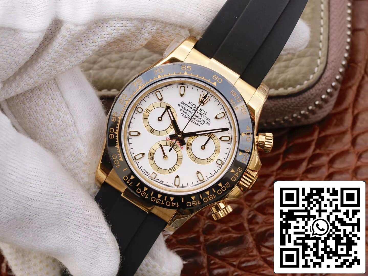 Rolex Daytona Cosmograph M116518ln-0041 1:1 edição melhor JH Fabbrica lunetta em cerâmica