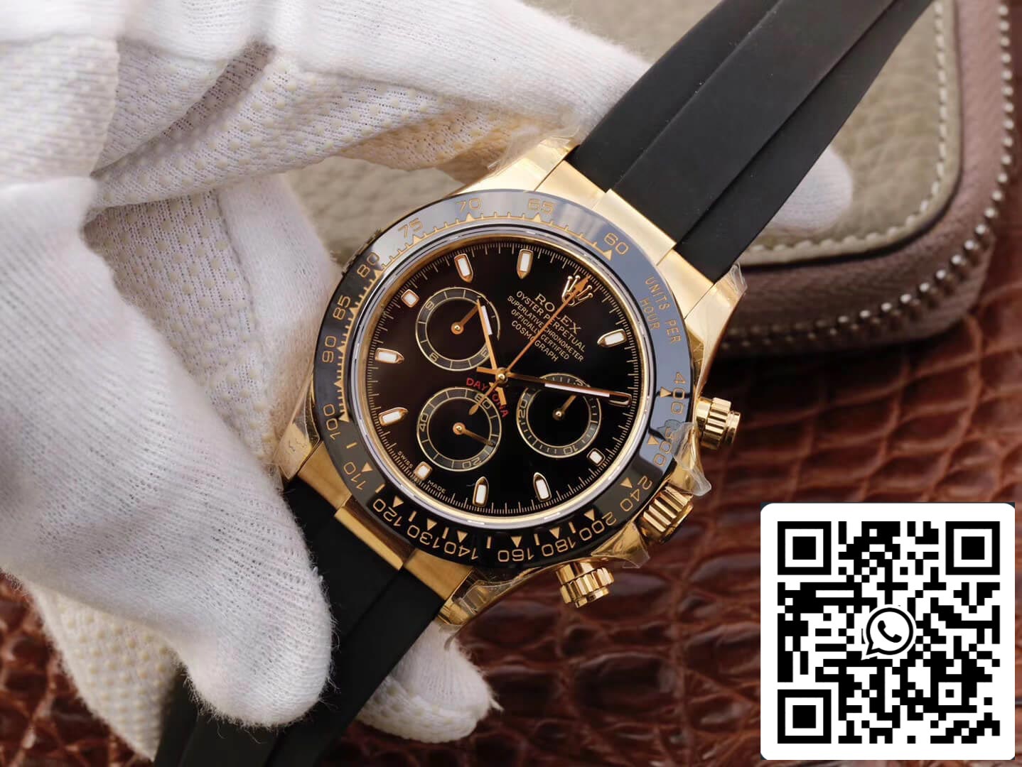 Rolex Daytona Cosmograph M116518ln-0043 1:1 edição melhor JH Fabbrica mostrador preto