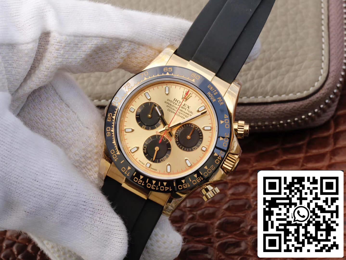 Rolex Daytona Cosmograph 116518ln 1:1 edição melhor JH Fabbrica V6 mostrador em ouro amarelo