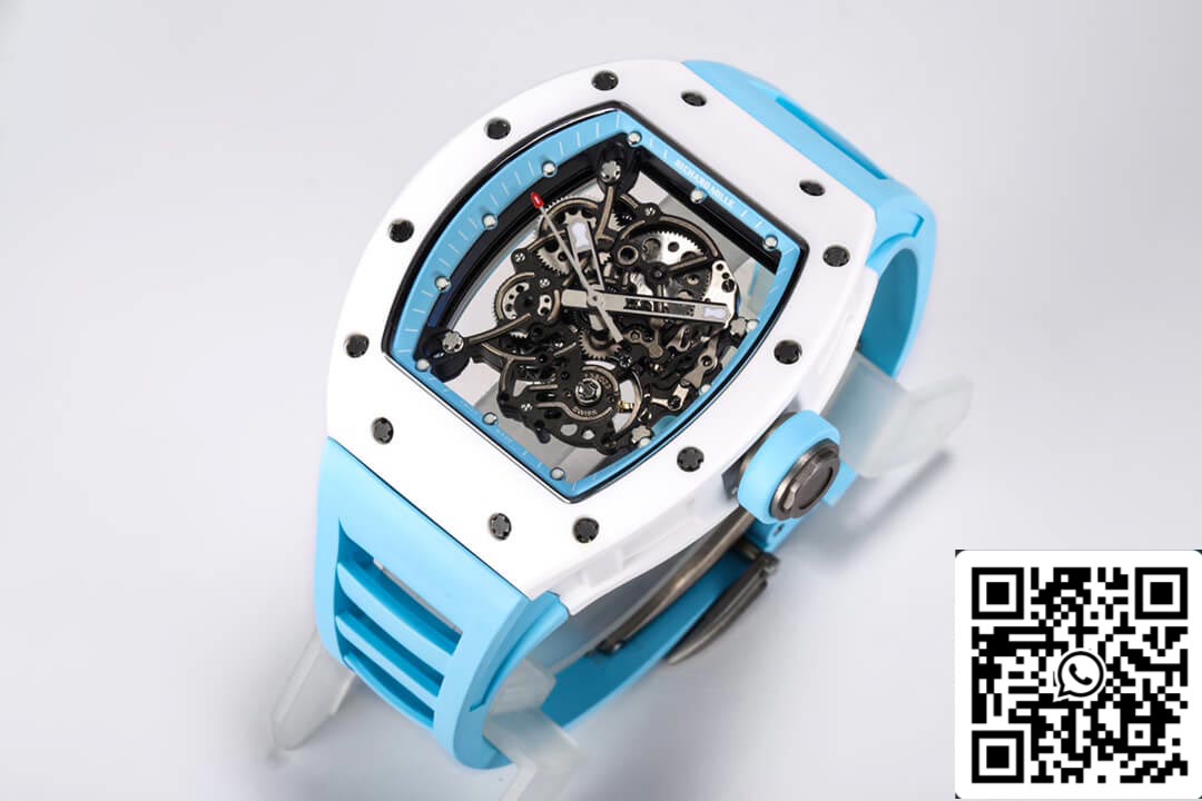 Richard Mille RM-055 1:1 edizione migliore BBR Fabbrica ceramica Cassa Blu cinturino