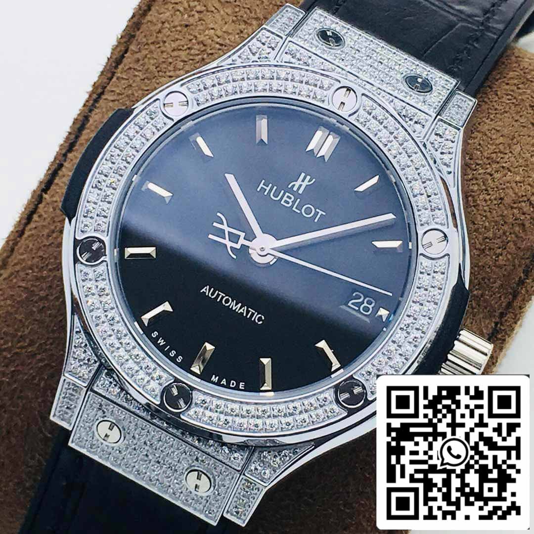 Hublot Classic Fusion 38MM 1:1 edizione migliore HB Fabbrica quadrante nero