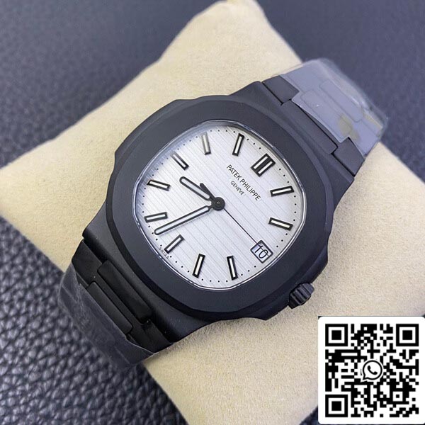 Patek Philippe Nautilus 1:1 Best Edition PPF Fabbrica V4 DCL Version White Dial