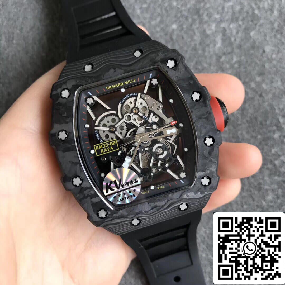 Richard Mille RM35-02 1:1 Best Edition KV Fabbrica V3 Black cinturino