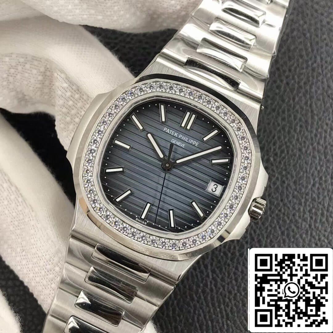 Patek Philippe Nautilus 5713/1G-010 1:1 edizione migliore 3K Fabbrica quadrante blu
