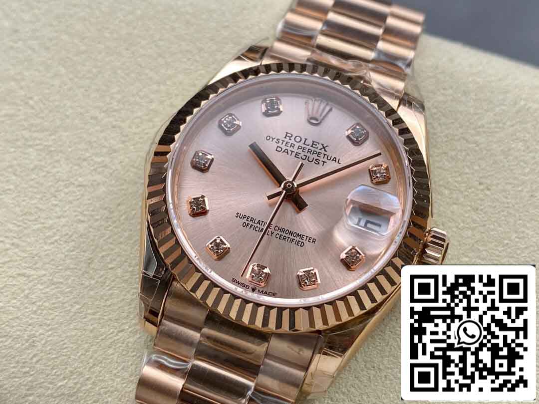Rolex Datejust M278275-0031 31MM 1:1 edizione migliore GS Fabbrica Rosa Oro