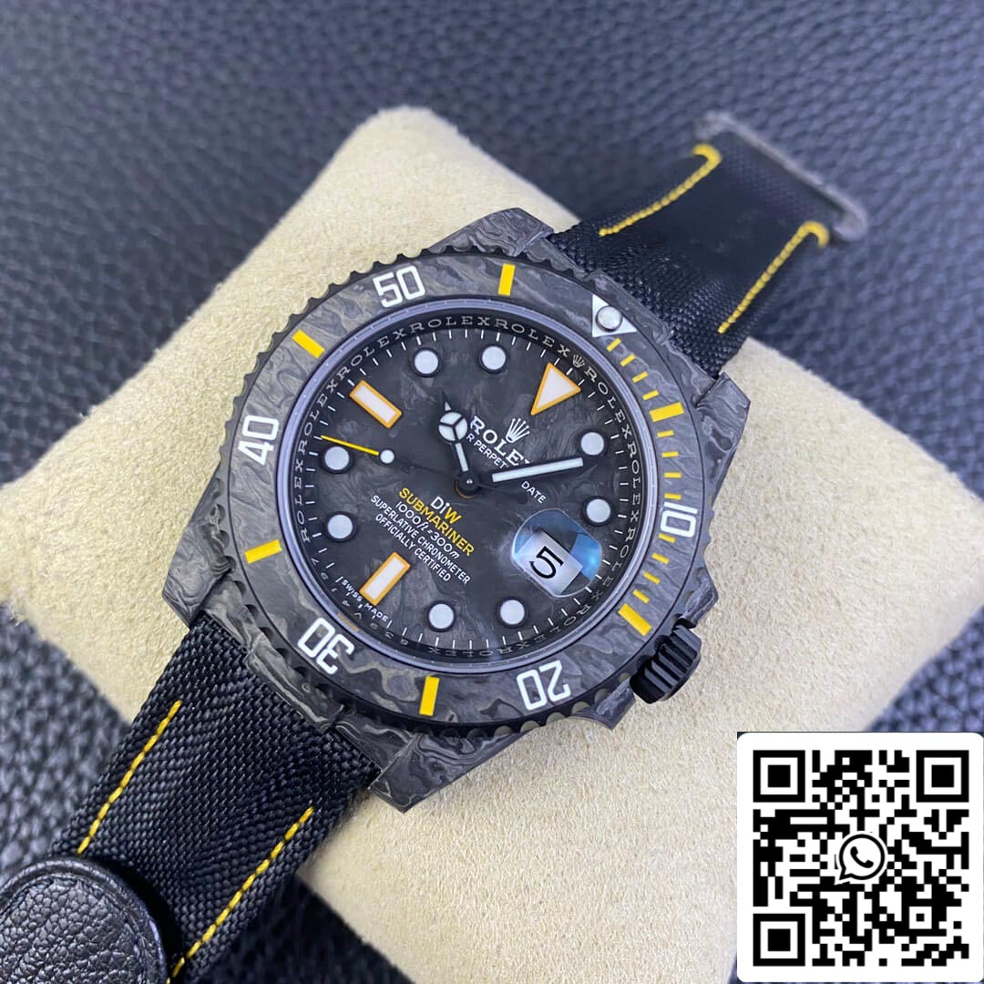 Rolex Submariner 1:1 edizione migliore VS Fabbrica DIW fibra di carbonio lunetta