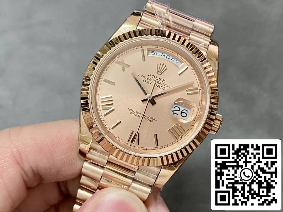 Rolex Day Date M228235-0001 1:1 edición mayor GM Fabbrica Rosa Oro V2