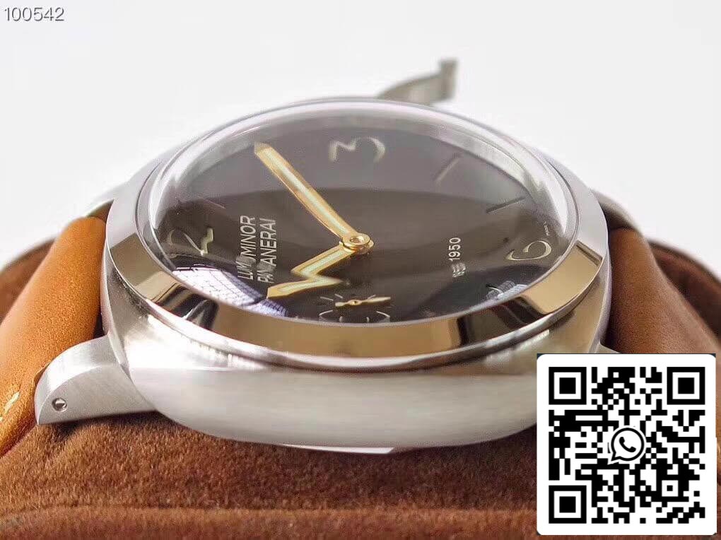 Panerai Luminor 1950 PAM127 ZF Fabbrica 1:1 Best Edition Swiss ETA A6497 Brown Soft Tan Leather cinturino
