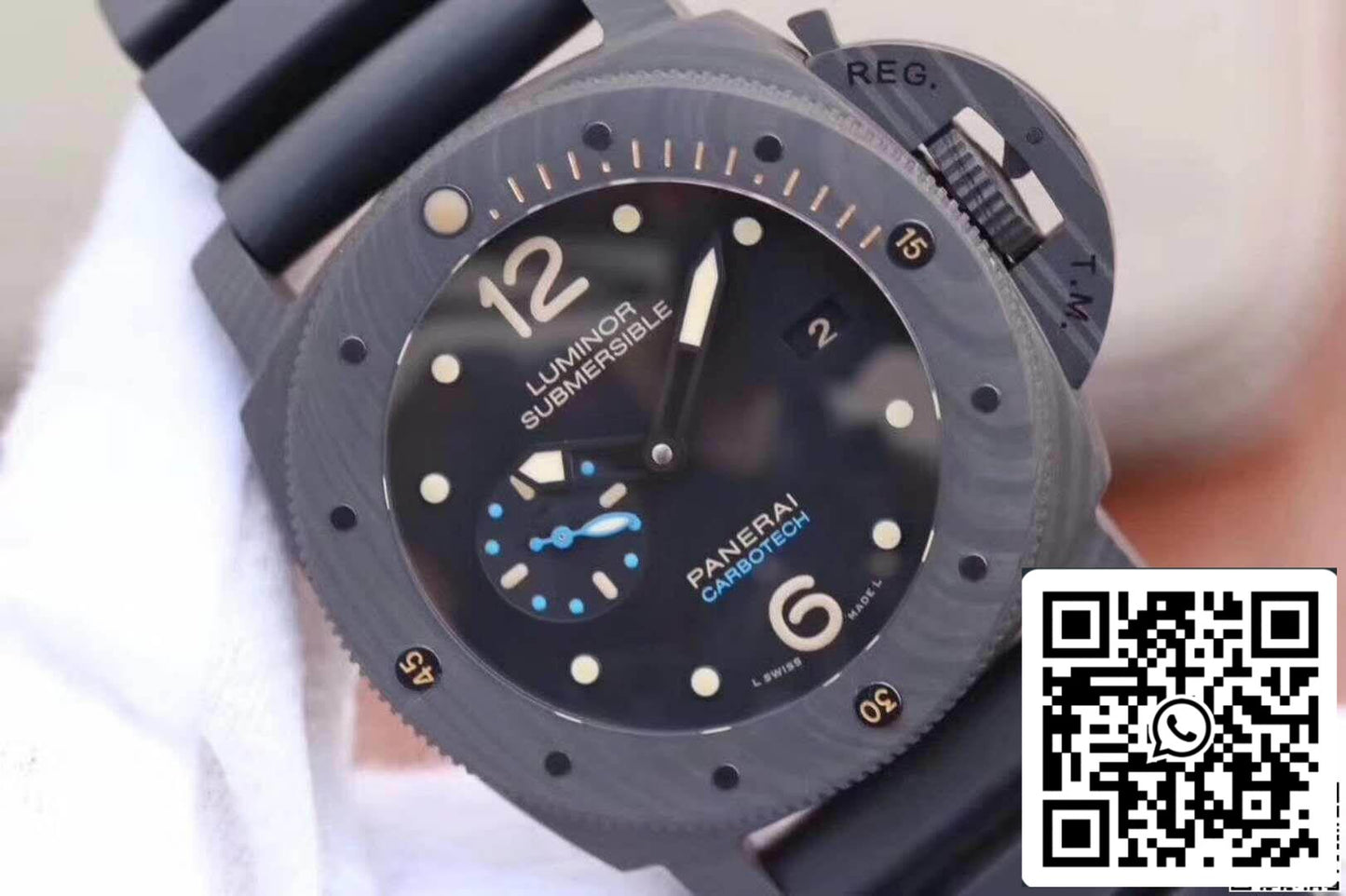 Panerai Luminor Submersible PAM616 VS Fabbrica 1:1 edizione migliore Swiss ETA P9000 Superlumed Nero Dia