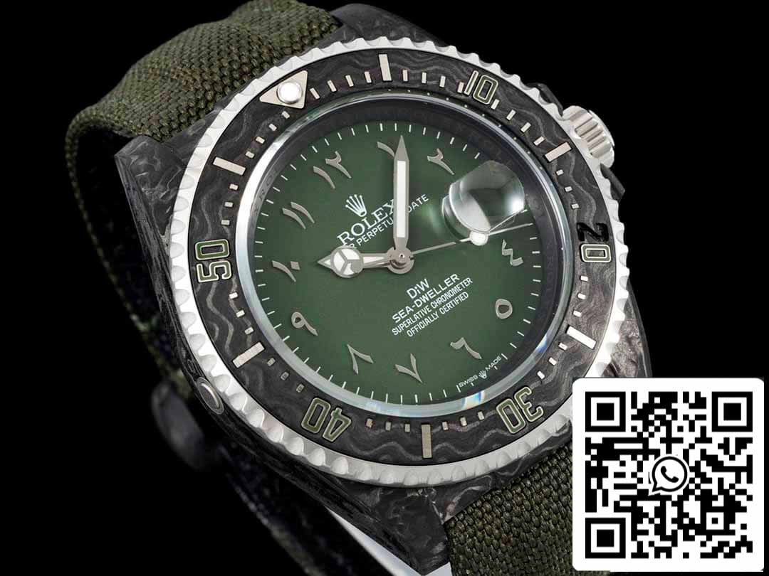 Rolex Sea-Dweller 1:1 edizione migliore Diw Fabbrica fibra di carbonio quadrante verde