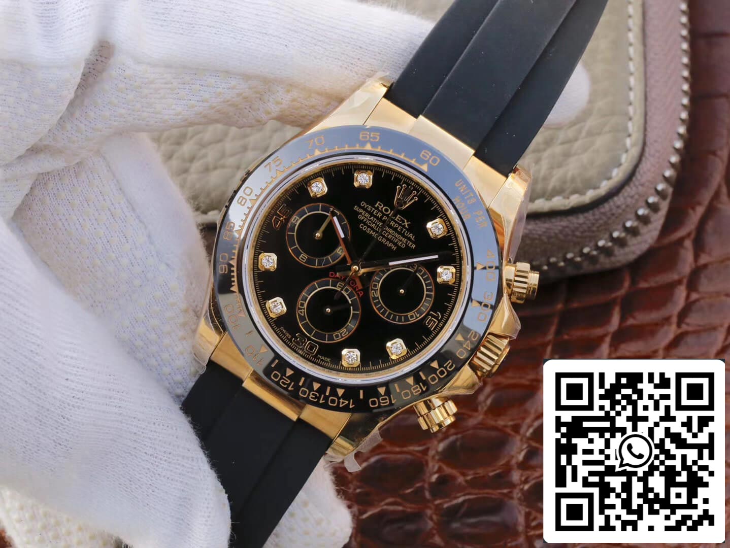Rolex Daytona Cosmograph M116518ln-0046 1:1 edição melhor JH Fabbrica mostrador preto
