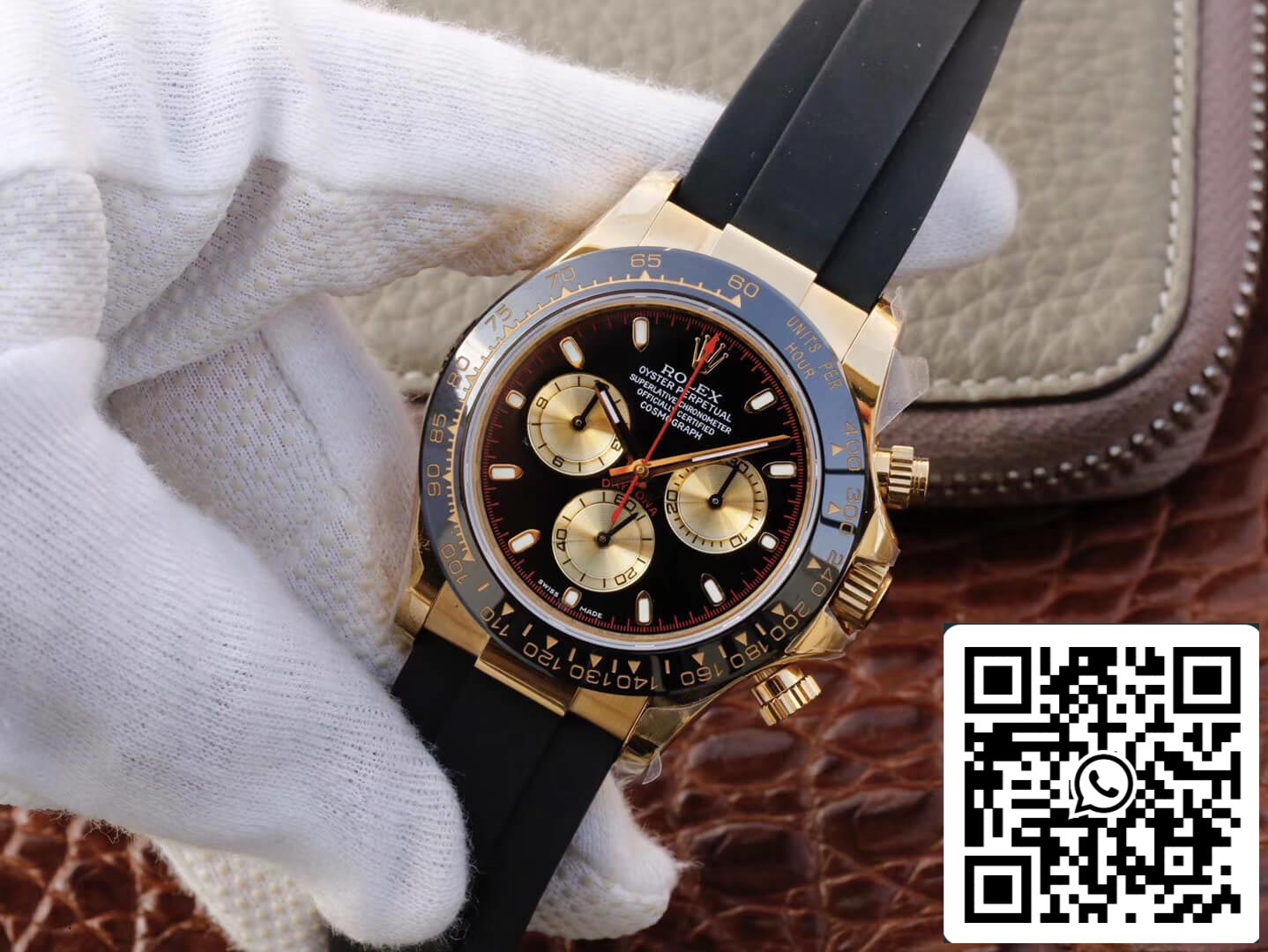 Rolex Daytona Cosmograph M116518ln-0047 1:1 edizione melhor JH Fabbrica Cronógrafo em ouro amarelo