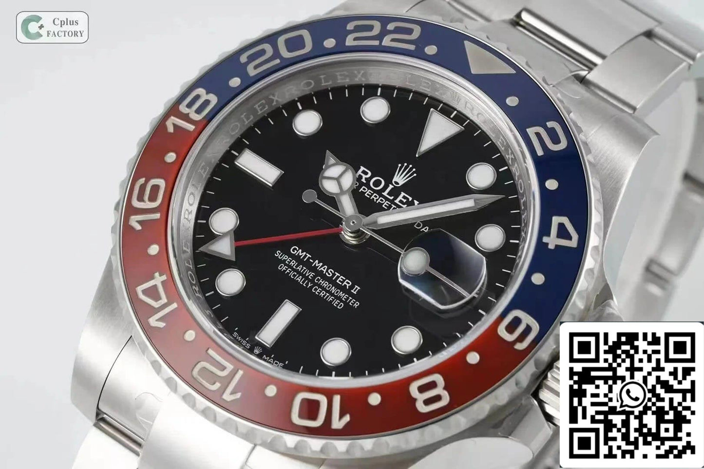 Rolex GMT Master II M126710BLRO-0002 1:1 edizione migliore C+ Fabbrica Red Blu lunetta