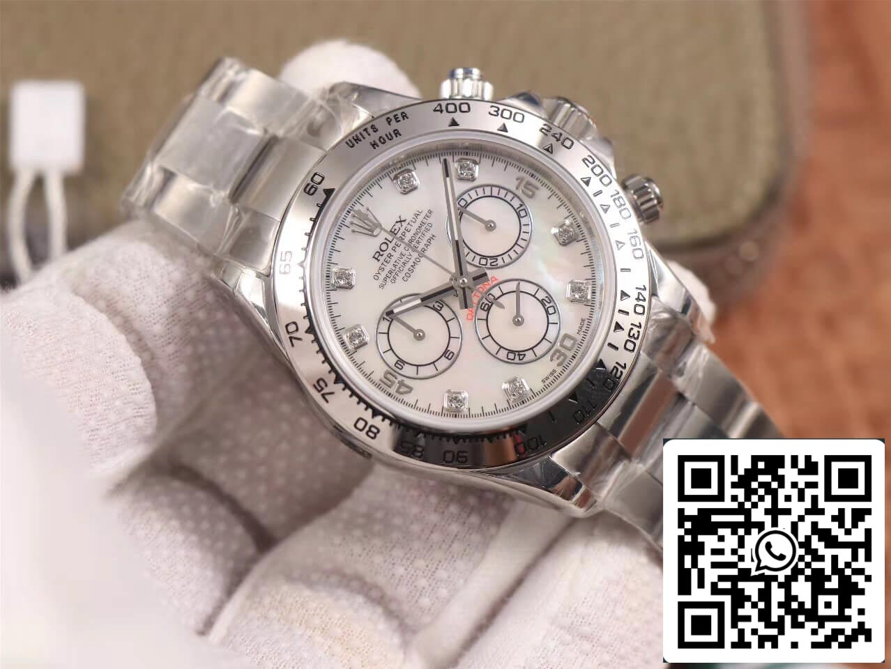 Rolex Daytona Cosmograph 116520-78590 1:1 edição melhor JH Fabbrica Diamond Dial