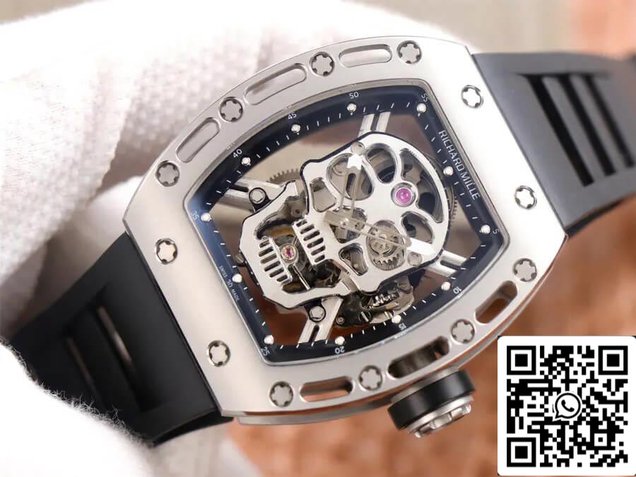 Richard Mille RM52-01 Tourbillon 1:1 edizione migliore JB Fabbrica Skull Dial