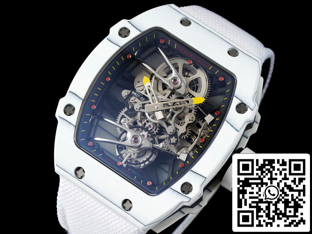 Richard Mille RM27-02 Rafael Nadal Tourbillon 1:1 Best Edition RM Fabbrica White Stra