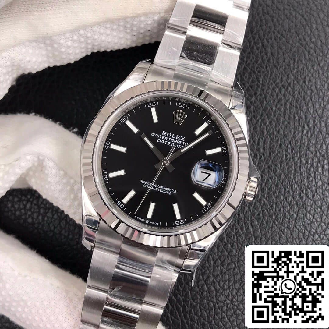 Rolex Datejust M126334-0017 1:1 edizione migliore VS Fabbrica quadrante nero