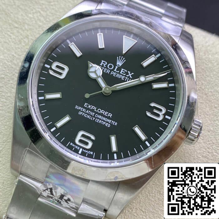 Rolex Explorer M214270-0003 39MM 1:1 edizione migliore AR Fabbrica quadrante nero