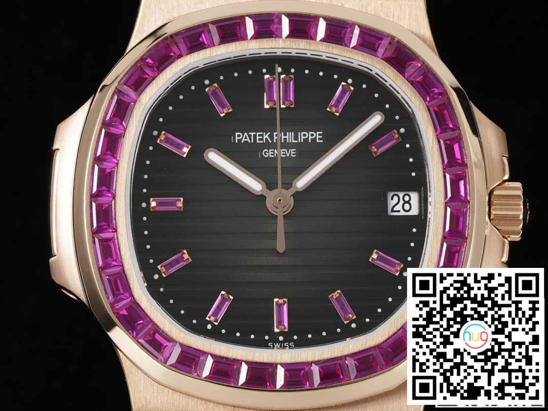 Patek Philippe Nautilus 5711 1:1 edizione migliore GR Fabbrica Rosa Oro Diamond lunetta